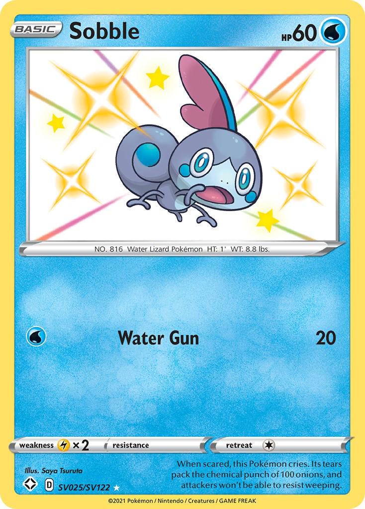 Shining Fates Sobble Pokémon card